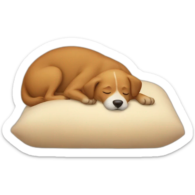 Dog sleeping sticker