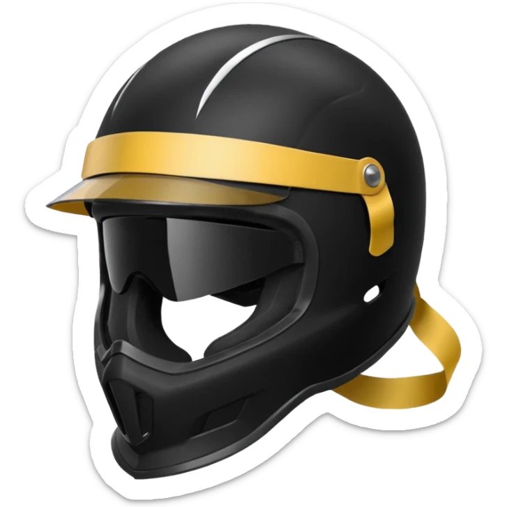 Rider helmet black matte at the back theres ribbon attached for female rider it is a full face only do not include the lady sticker