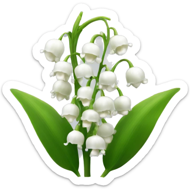 lily of the valley sticker