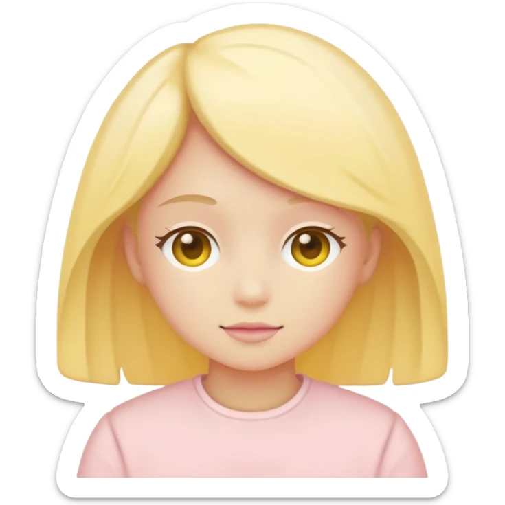 Embrace (silhouette/minimalism) in soft pink, beige and yellow pastel light sticker