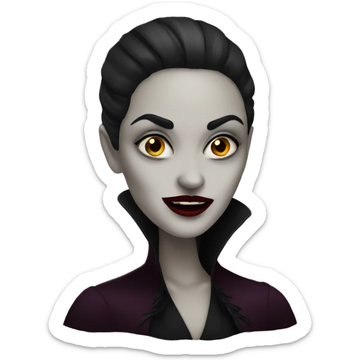 Vamp woman sticker
