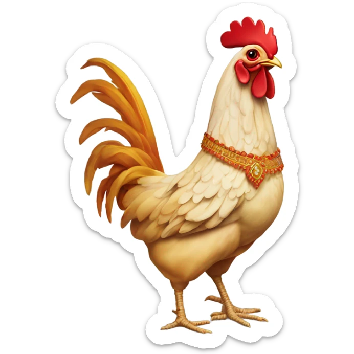 Chicken tandoori TUNAK TUNAK tun dealer mehndi sticker