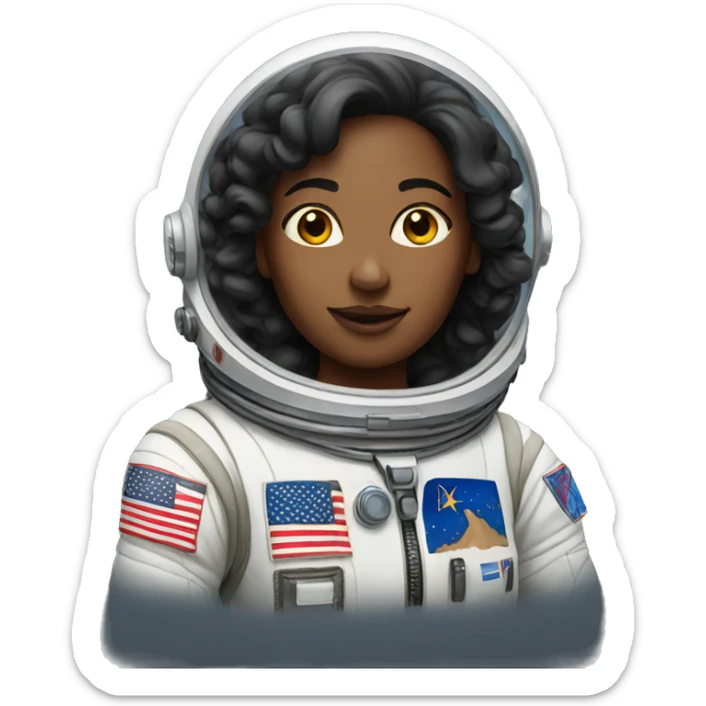 women astronaut sticker