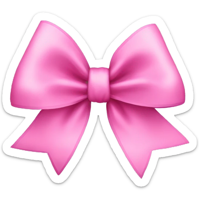 pink bow sticker