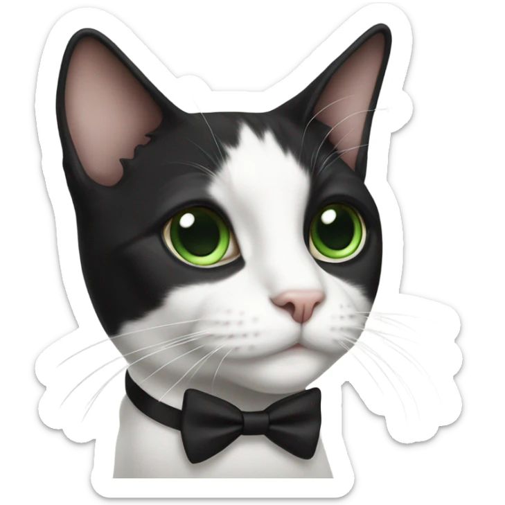 tuxedo cat sticker