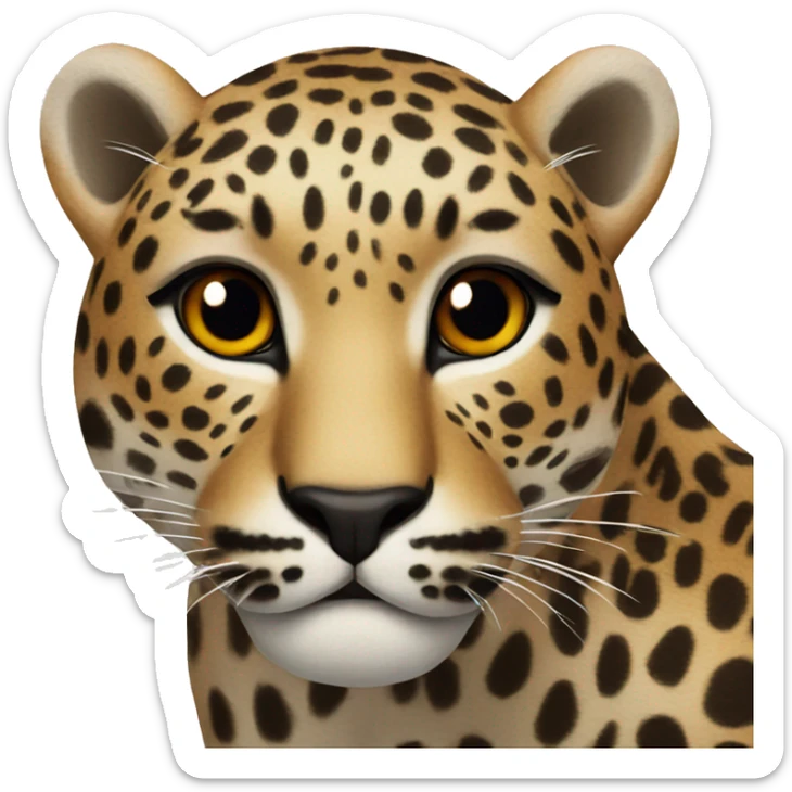 Leopard sticker