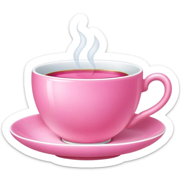 Taza rosada  sticker