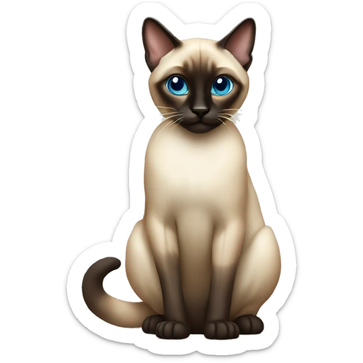 Siamese cat sticker