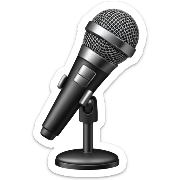 microphone sticker