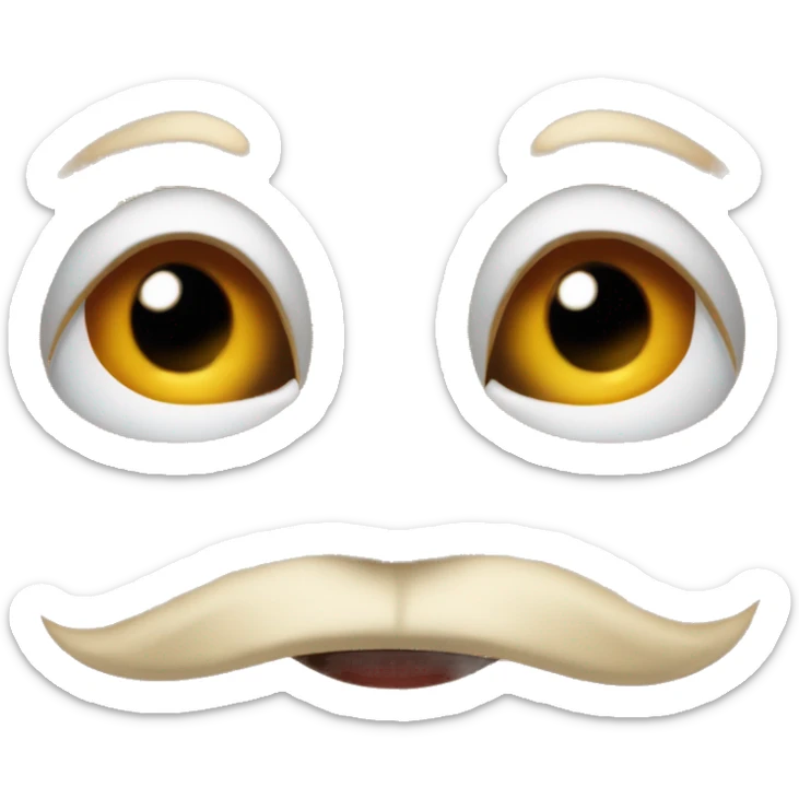 Un emoji que este feliz, que tenga labios rojos y ojos de gata sticker