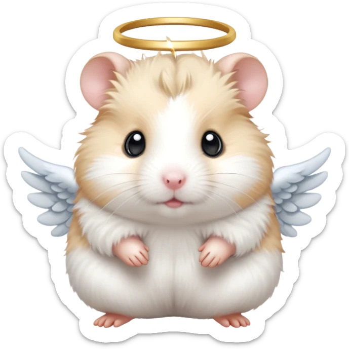 Angel hamster sticker