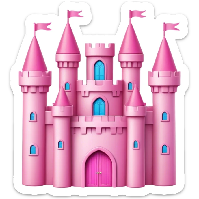 Barbie castle sticker