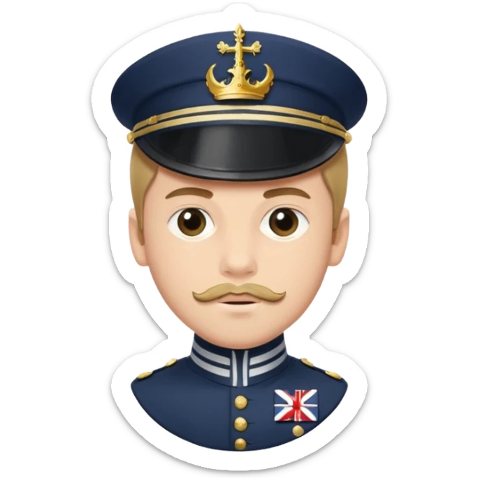 Prince John Of United Kingdom 5th Son of King George V who died at age of 15 in Sailor Uniform  sticker