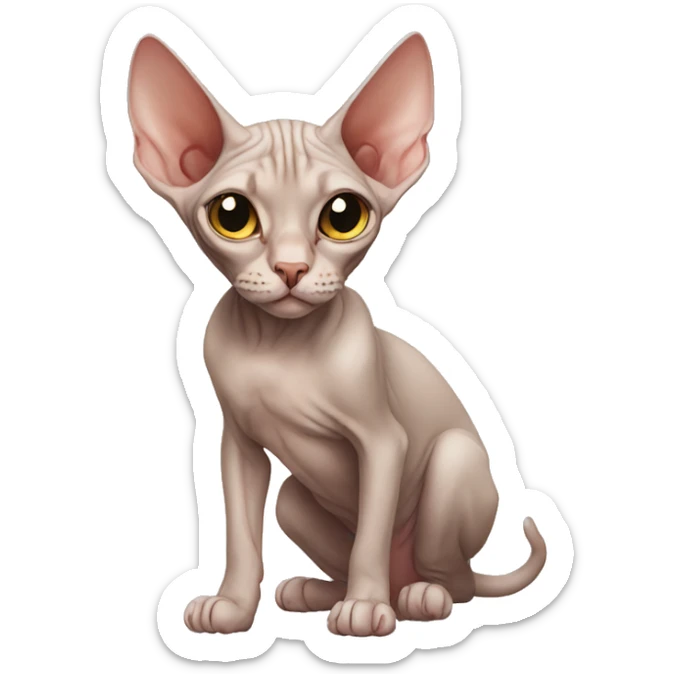 Sphynx cat sticker