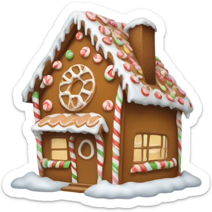 Gingerbread house sticker