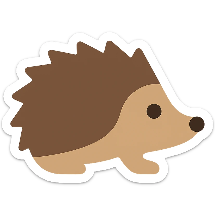 Hedgehog sticker