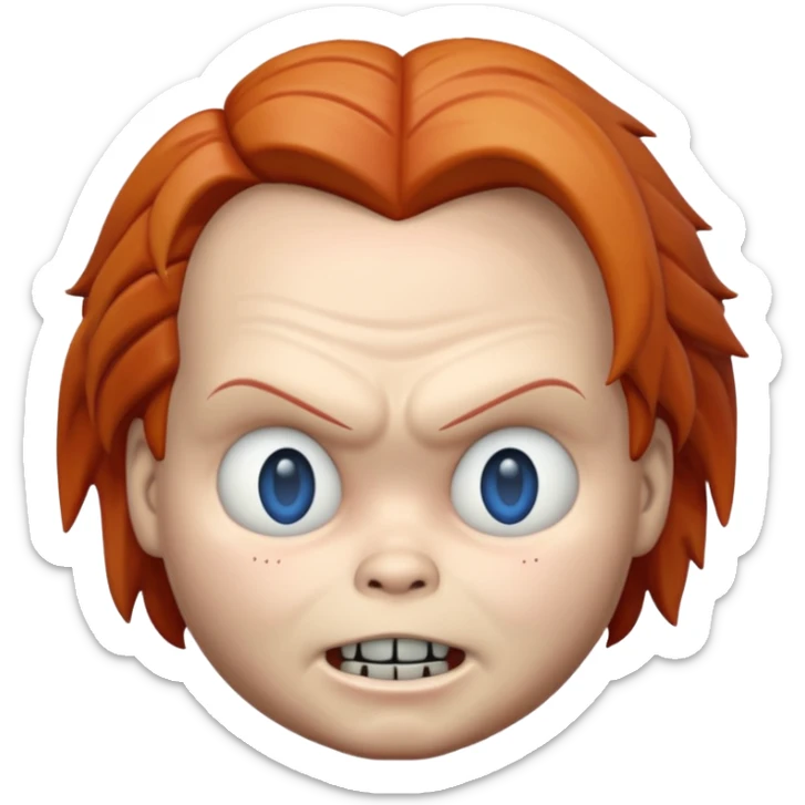 Un emojin de chuky sticker