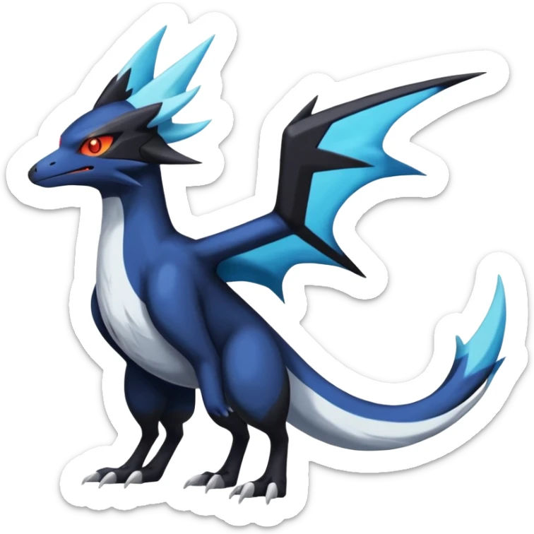 Spooky Nargacuga-Latios-Latias-Umbreon-Noibat-Noivern-Silvally-Pokémon-Fakémon-fusion (full body) sticker