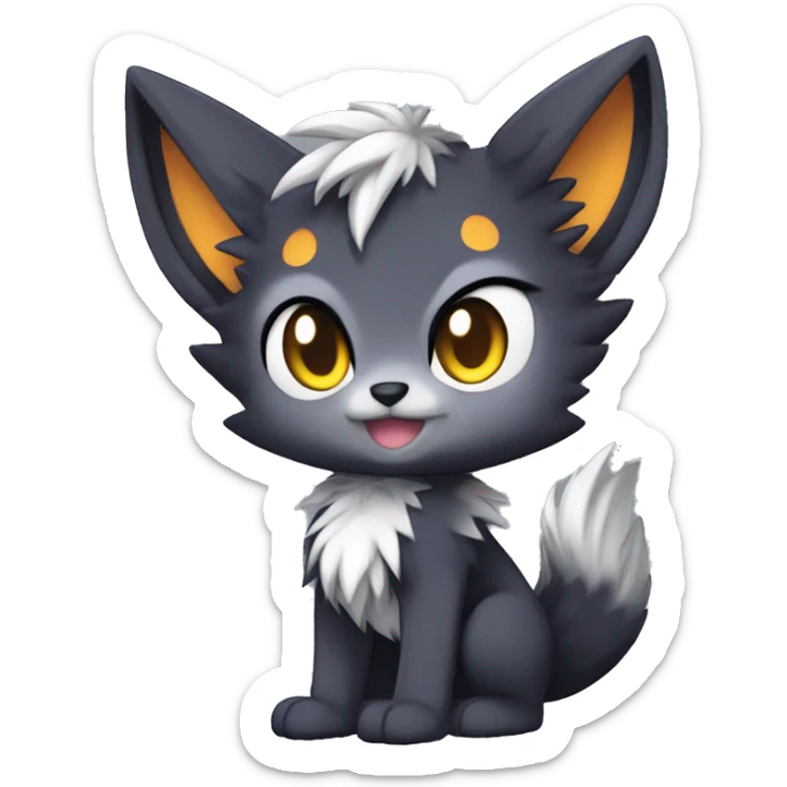 Anthro-Edgy-Cool-Dark-Contrast-Colors-Fantasy-Fur-Sona-Chibi-Shiny-Fakémon-Hybrid full body sticker