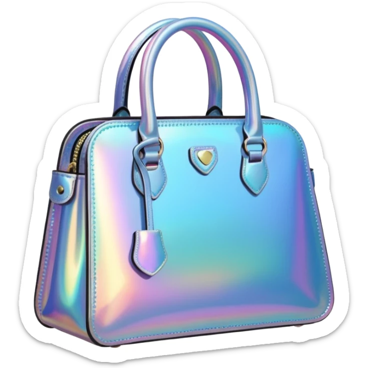 Holographic handbag  sticker