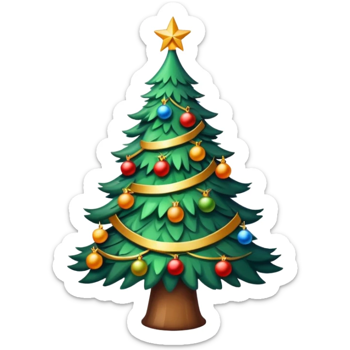 christmas tree sticker