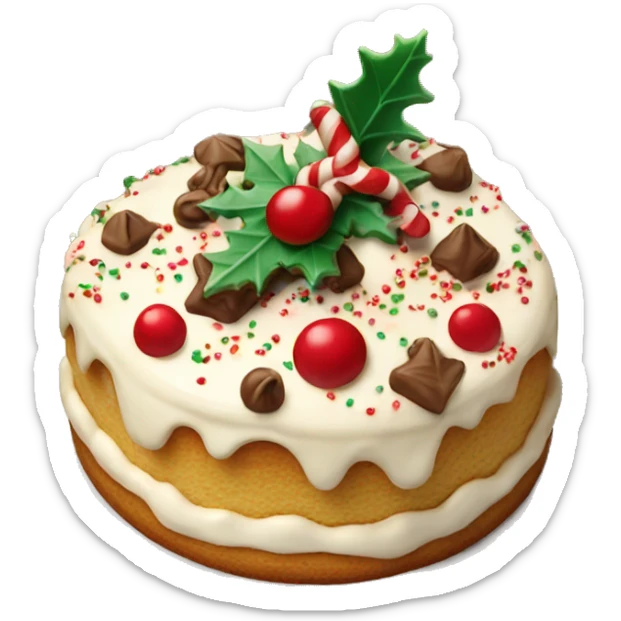 christmas dessert sticker