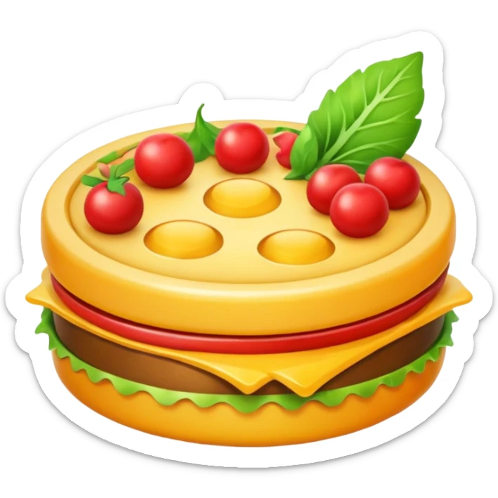 The name of the project is what to eat now. Draw an emoji that matches it sticker