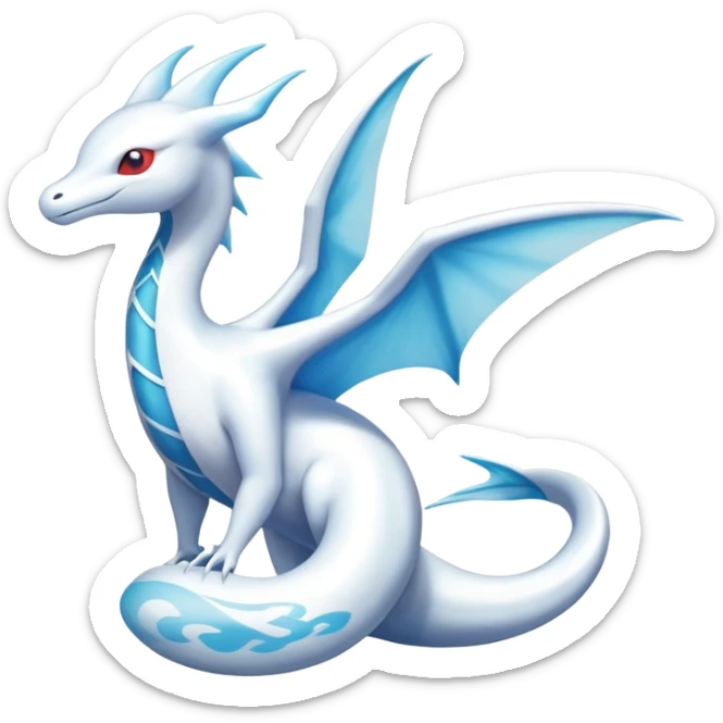 Dragonair-Latias-Fakémon-hybrid-creature (full body)  sticker