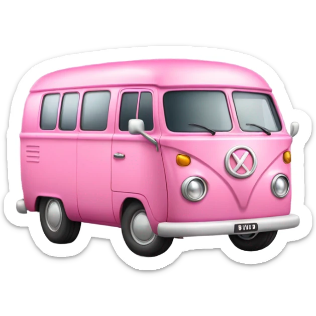 Pink van  sticker