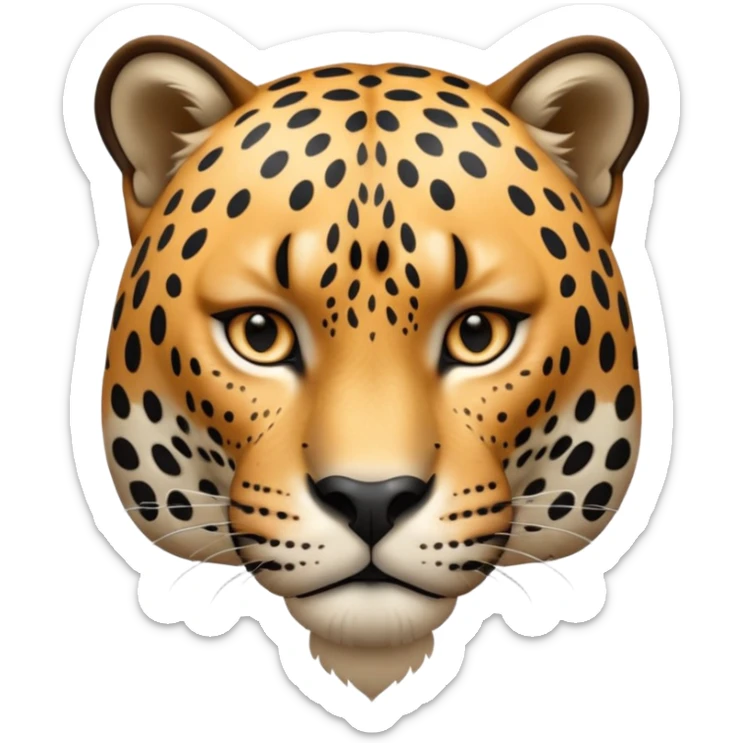 A high-resolution photo-realistic digital illustration of a baby jaguar, chest upward A high-resolution, photo-realistic digital illustration of a majestic jaguar sticker