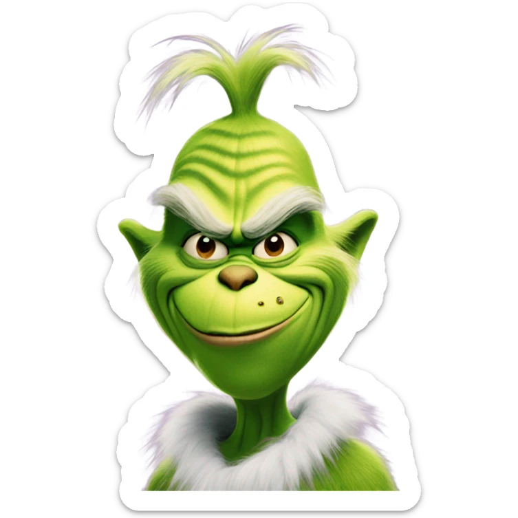 The grinch sticker