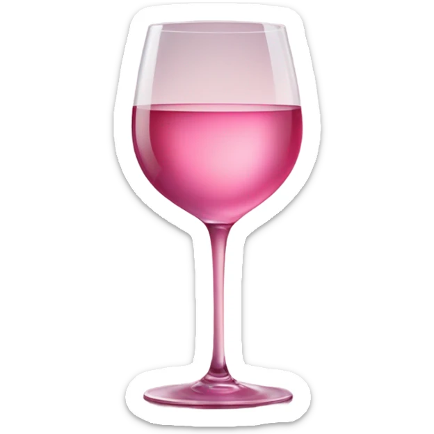 Pink wine sticker