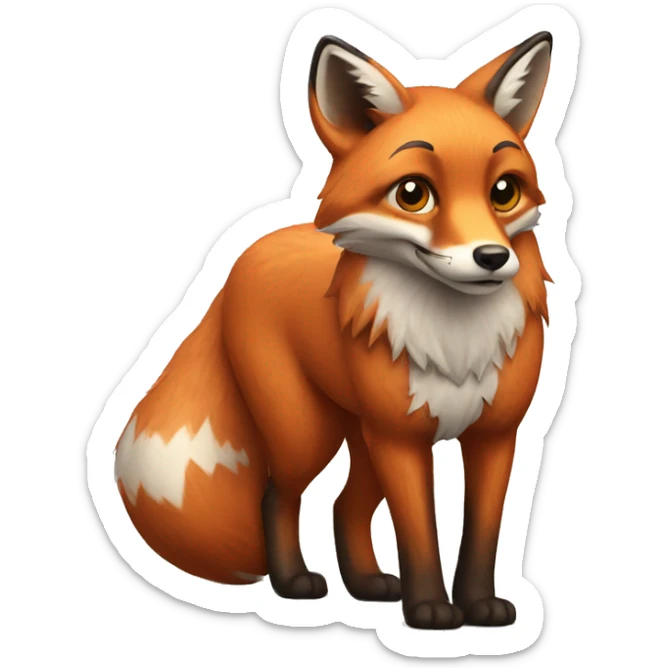 Fox sticker