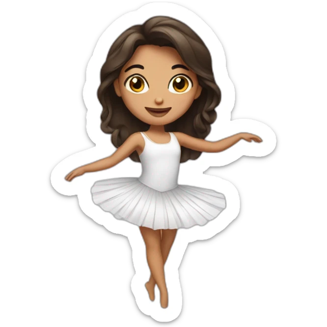Danseuse brune sticker