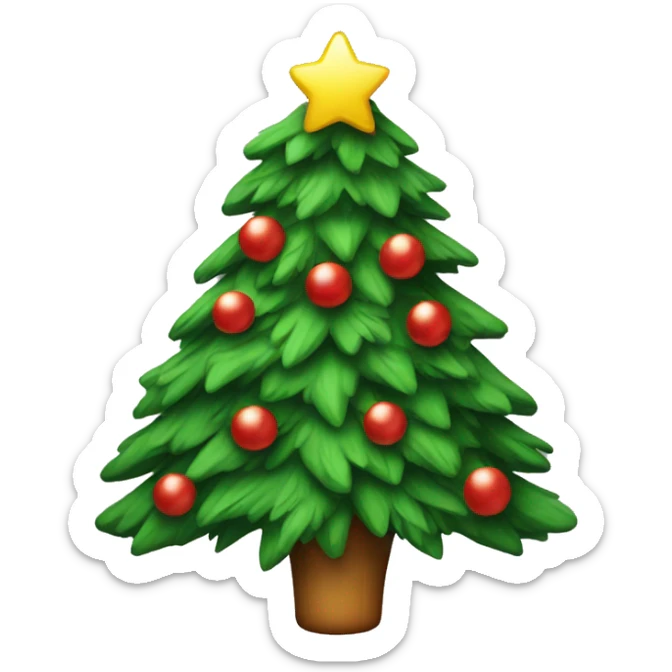 Christmas tree sticker