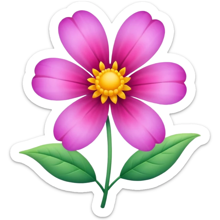 Flower sticker