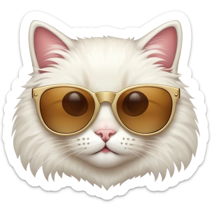 Cat with sunglasses sticker
