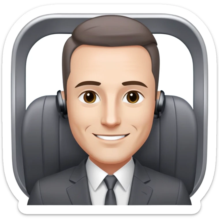 Gender: Male Hair: Expensive salon fade with Bluetooth earpiece Face: Botox-smooth forehead, veneer smile Clothes: Custom-tailored charcoal suit Action: Merging Excel models on Surface Pro during flight sticker
