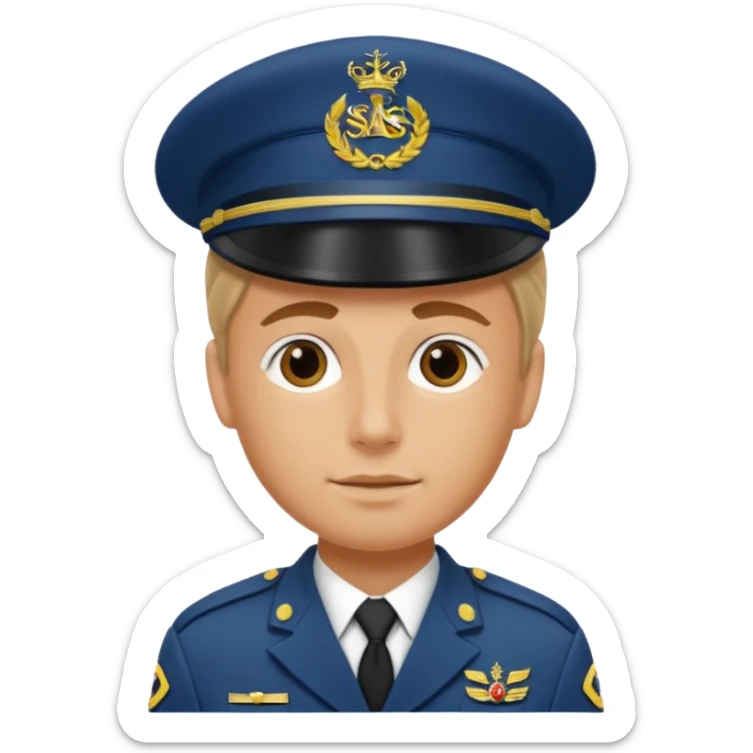 Soldaten in uniform der salotiert und den SAS Buchstaben auf der Mütze und Uniform sticker