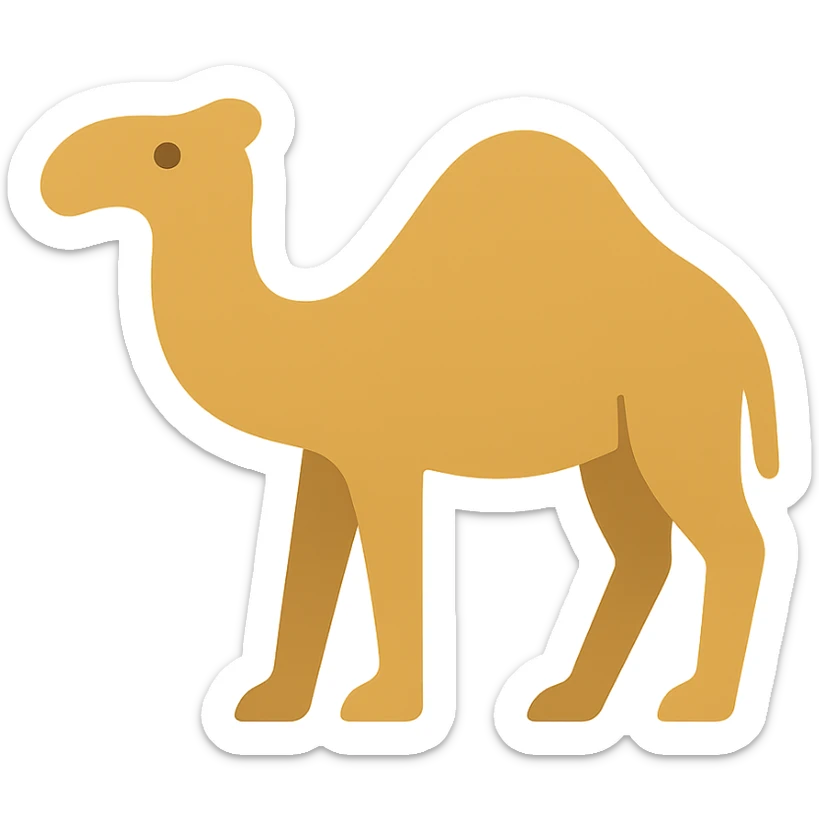 Camel sticker