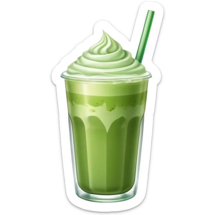 Iced matcha latte  sticker
