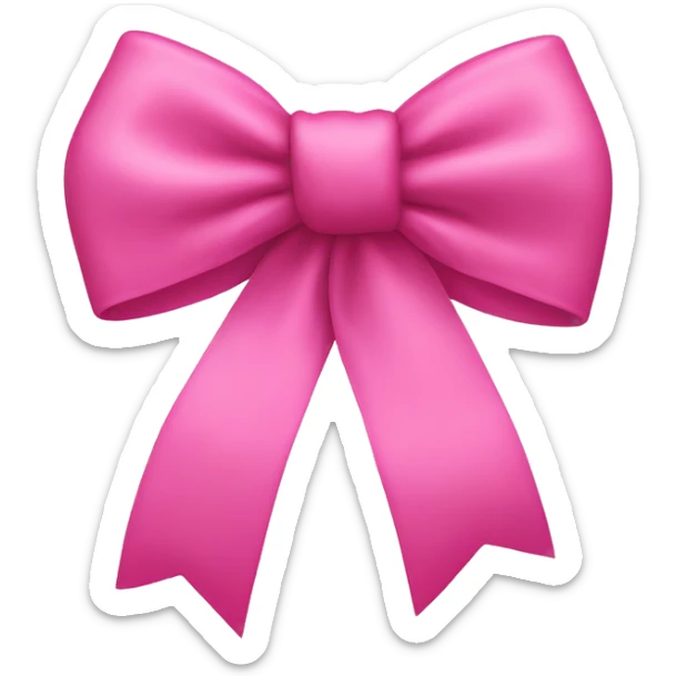 Pink bow sticker