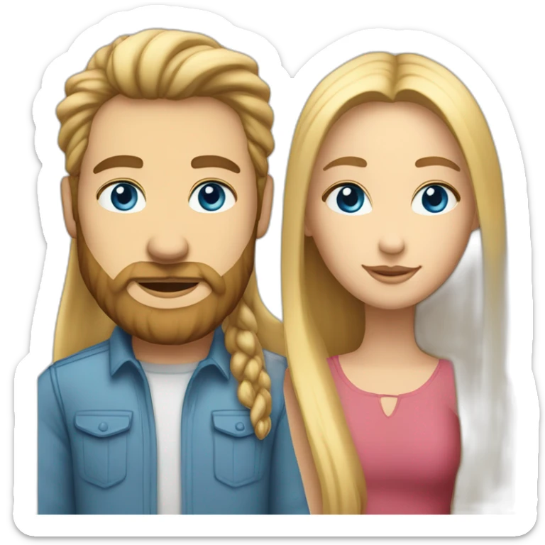 couple-consisting-of-a-white-girl-with-really-long-brown-straight-hair,-taller-white-man-with-blonde-hair-blue-eyes-and-beard sticker