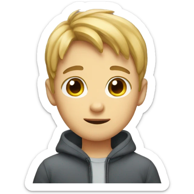 Cute boy sticker