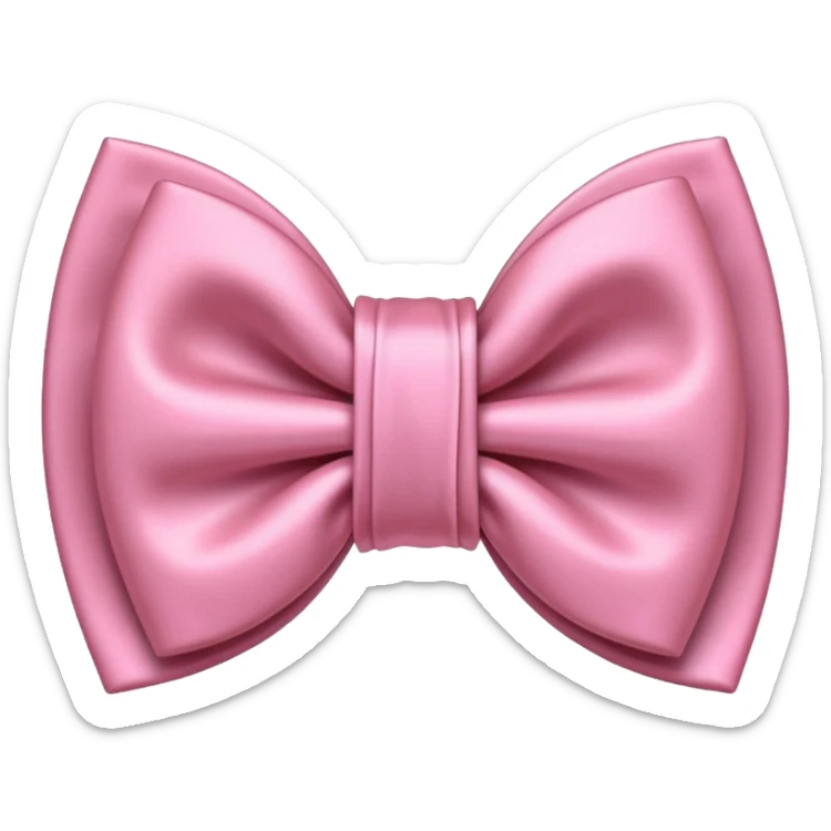 liasse de billets euros avec un noeud rose en satin rose poudré  sticker