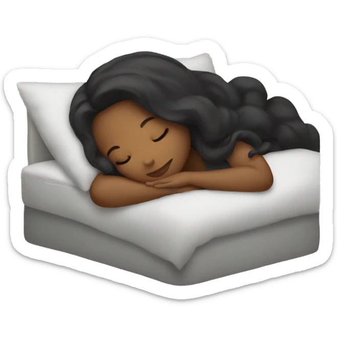 Girl sleeping sticker