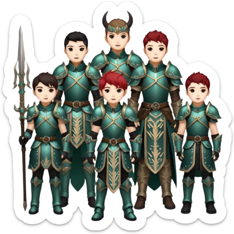 Rumi Mira Zoey Jinu Abby Saja Baby Saja From K-pop Demon Hunters Saja Boys & Hunters/X sticker