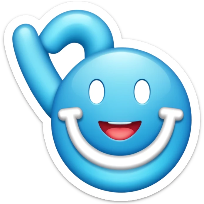 Creame la verificacion celeste chillante como un 100% como la de tiktok sticker