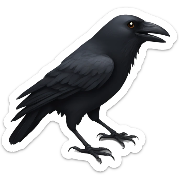 Crow sticker