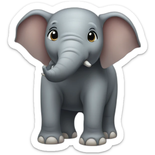 elefant cube sticker